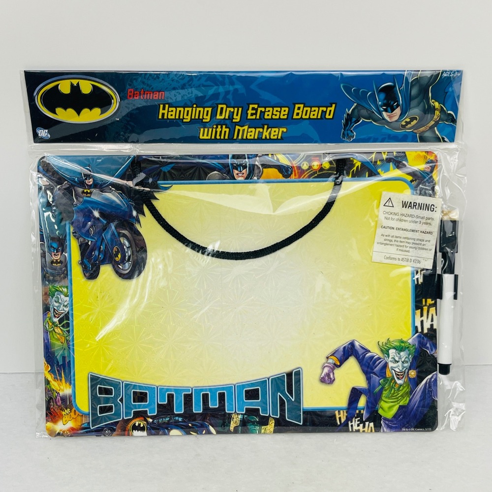 Batman Hanging Dry Erase Board with Marker DC Comics The Joker New Sealed